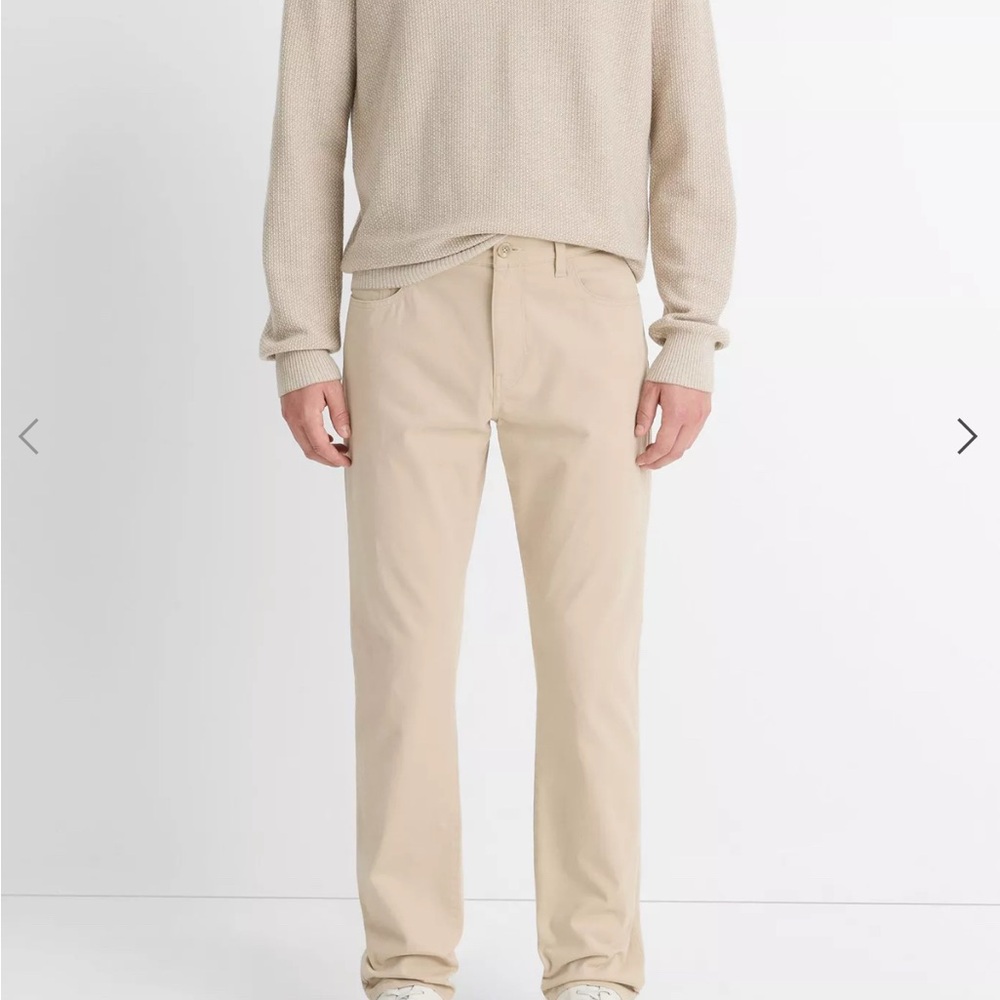 Vince Dylan Slim 5-Pocket Peached Stretch-Cotton Pant